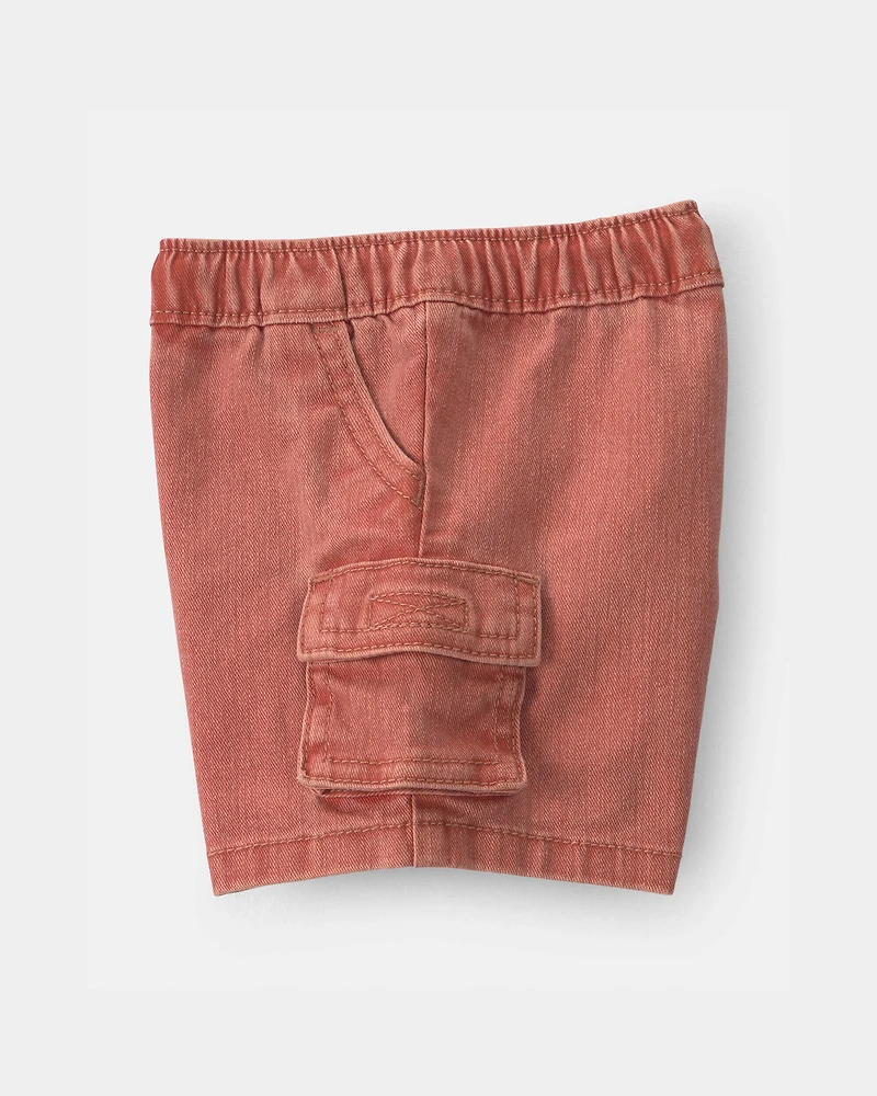 Baby Boy Cargo Pocket Shorts - Brown