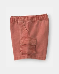 Baby Boy Cargo Pocket Shorts - Brown