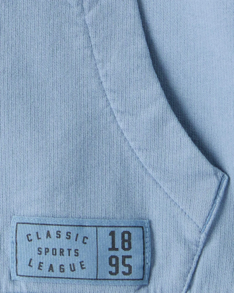 Boys Cotton Long-Sleeve Hoodie - Blue