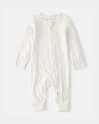 Baby 2-Way Zip PurelySoft Sleep & Play Pajama - Cream