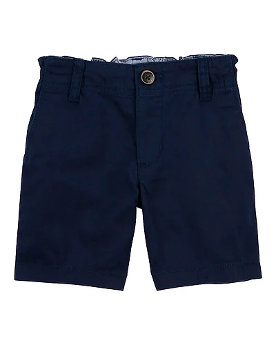 Baby Boy Stretch Chino Shorts - Navy