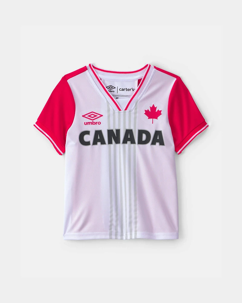 Toddler 2-Piece Umbro Canada Soccer Jersey & Short Set - Red/White/Black