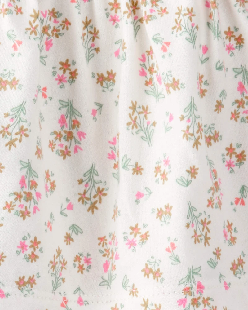 Baby Girl 3-Piece Top & Short Set - Green