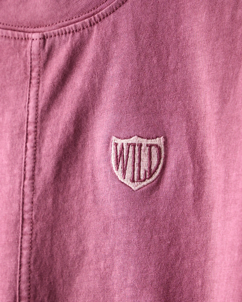 Boys Wild Cotton Short-Sleeve Tee - Red