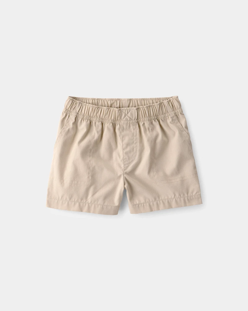 Baby Boy 2-Piece Shark Top & Short Set - Blue/Khaki