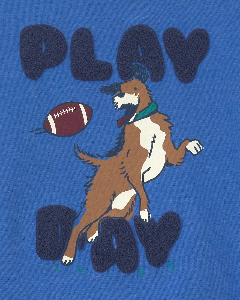 Toddler Boy 'Play Day' Dog Graphic Tee - Blue