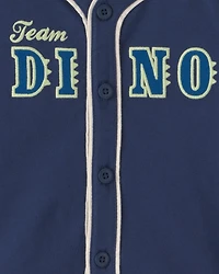 Baby Boy 'Team Dino' Jersey - Navy Blue