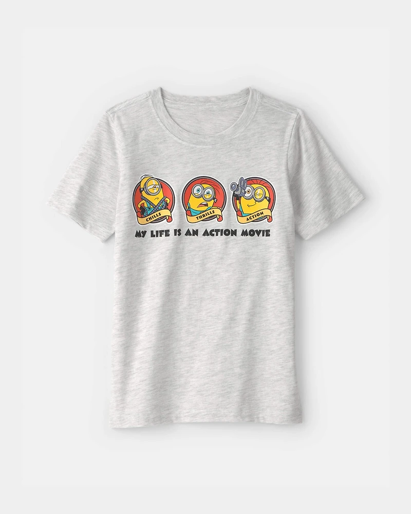 Kids Despicable Me Minions Graphic Tee - Grey
