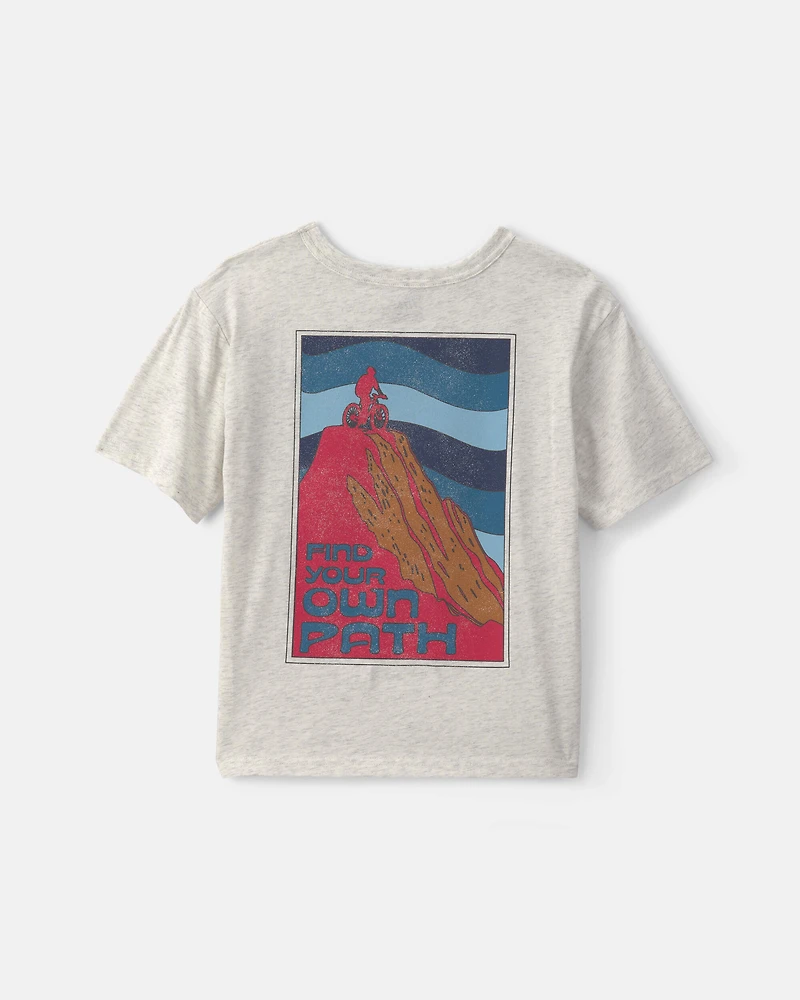 Boys 'Untamed Terrain' Graphic Tee - Grey