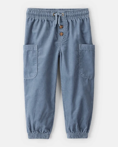 Toddler Boy Corduroy Joggers - Blue