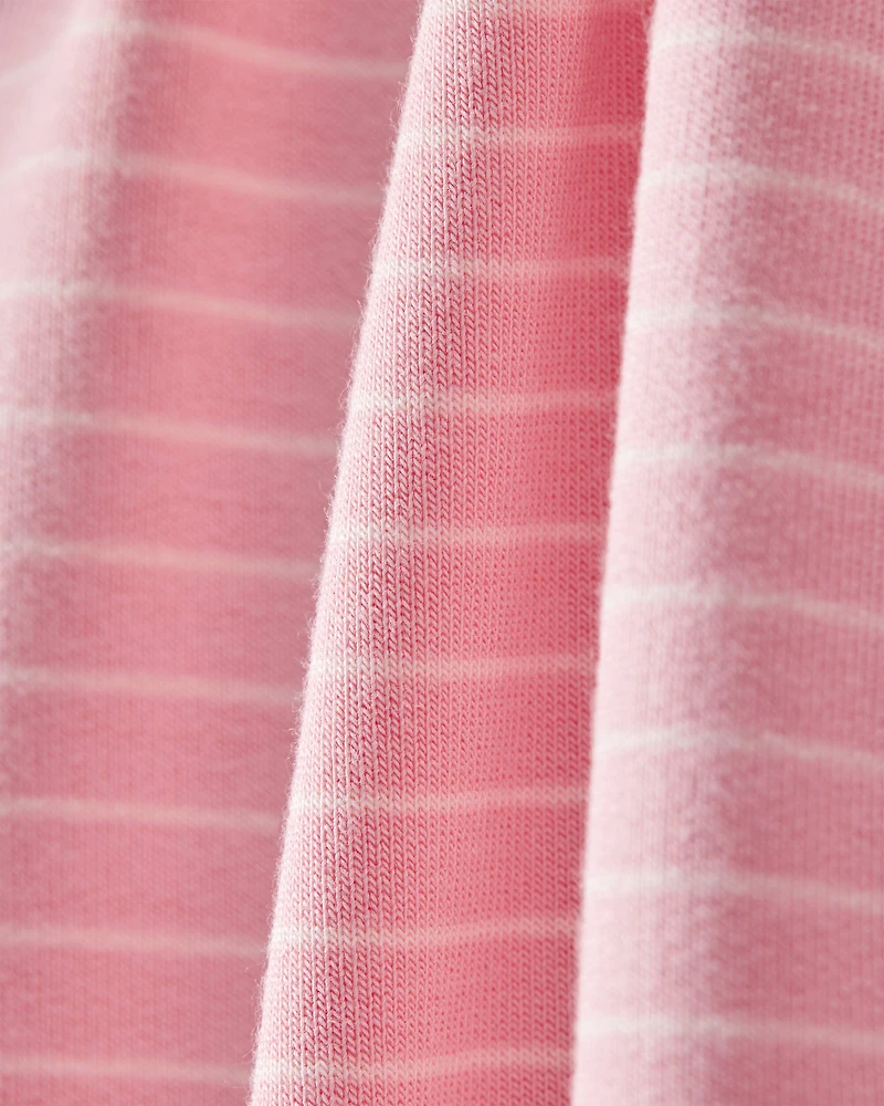 Baby Girl PurelySoft Long-Sleeve Jumpsuit - Pink