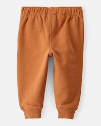 Baby Boy DayDream Fleece Cotton Jogger - Brown