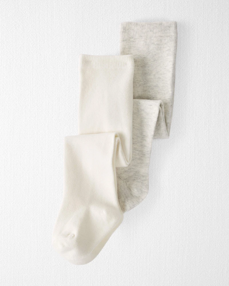 Baby 2-Pack Tights Made with Organic Cotton