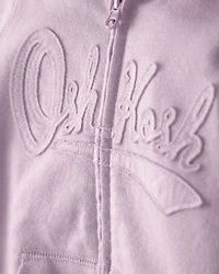 Toddler Girl OshKosh Logo Zip-Up Hoodie - Purple