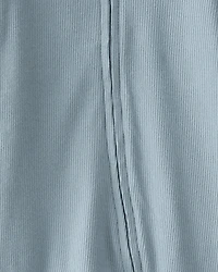 Baby Organic Cotton Sleep & Play Pajamas in Blue