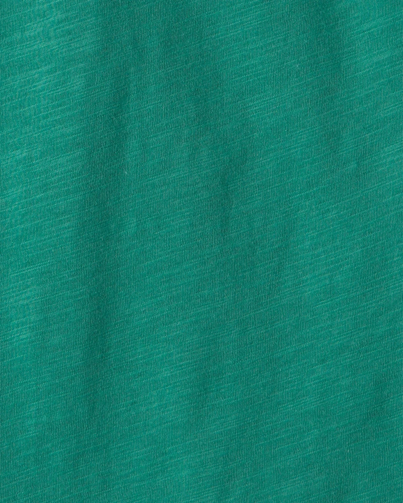 Boys 2-Piece Colorblock Pocket T-Shirt & Shorts Set - Green/Blue