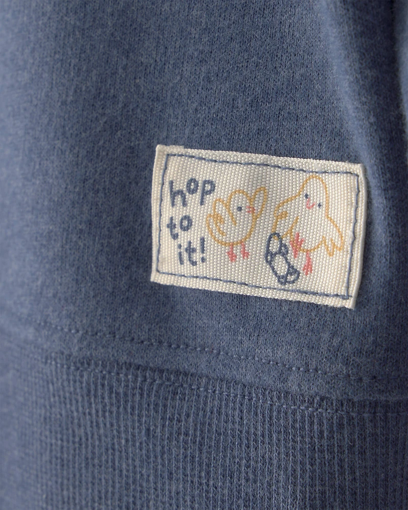 Toddler Boy Easter French Terry Pullover Sweatshirt - Blue