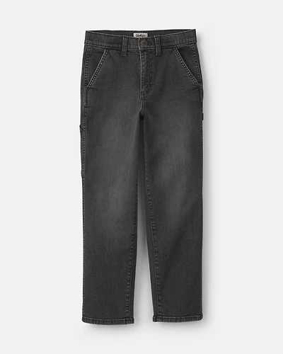 Boys Denim Baggy Jeans - Charcoal Wash