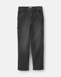 Boys Denim Baggy Jeans - Charcoal Wash