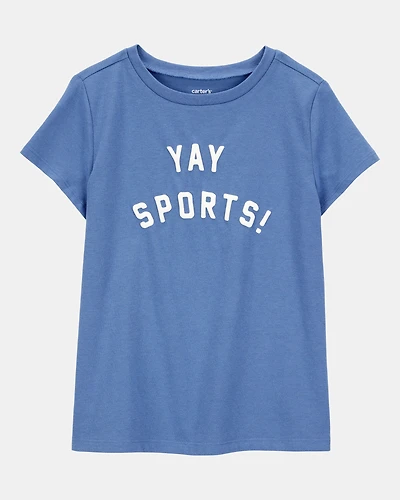 Girls Yay Sports Short-Sleeve Graphic Tee - Blue