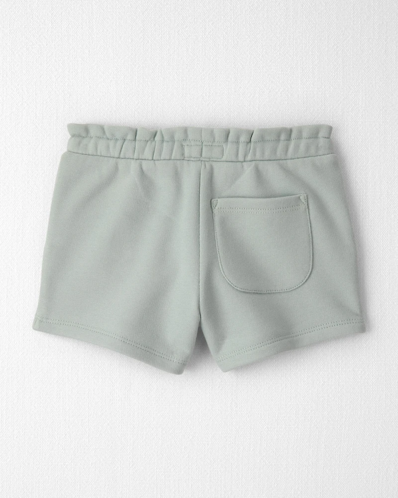 Toddler Girl French Terry Shorts Made with Organic Cotton