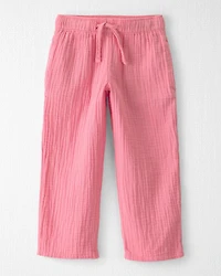 Toddler Girl Organic Cotton Gauze Pants