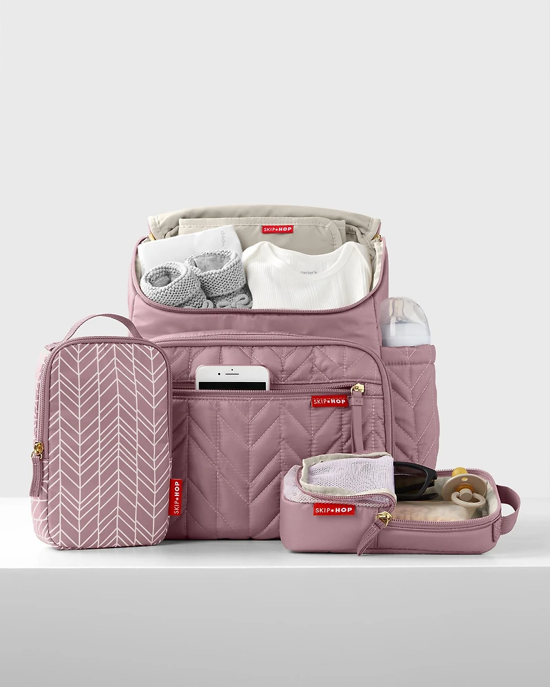 Forma Backpack Diaper Bag - Mauve