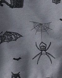 Baby 2-Piece Fleece Set Made with Organic Cotton in Spooky Night Print