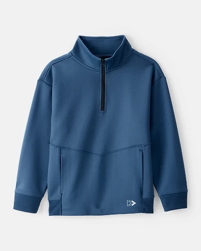 Boys Quarterzip Pullover - Blue