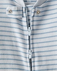 Baby Boy Walrus 100% Cotton Long-Sleeve Snug Fit Sleep & Play Pajamas - Blue