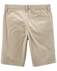Boys Stretch Chino Uniform Shorts