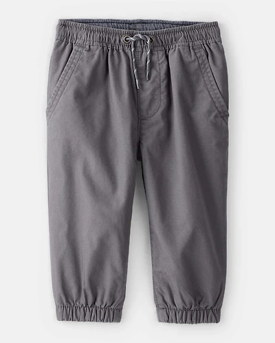Baby Boy Lined Joggers - Grey