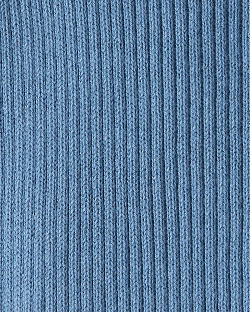 Baby Organic Cotton Ribbed Sweater Knit Jumpsuit