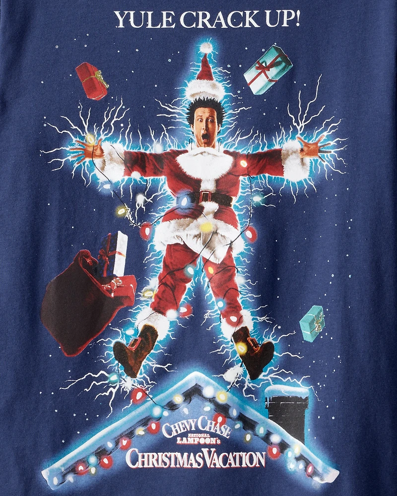 Boys Glow-In-The-Dark National Lampoon's Christmas Vacation Long-Sleeve Graphic Tee - Blue