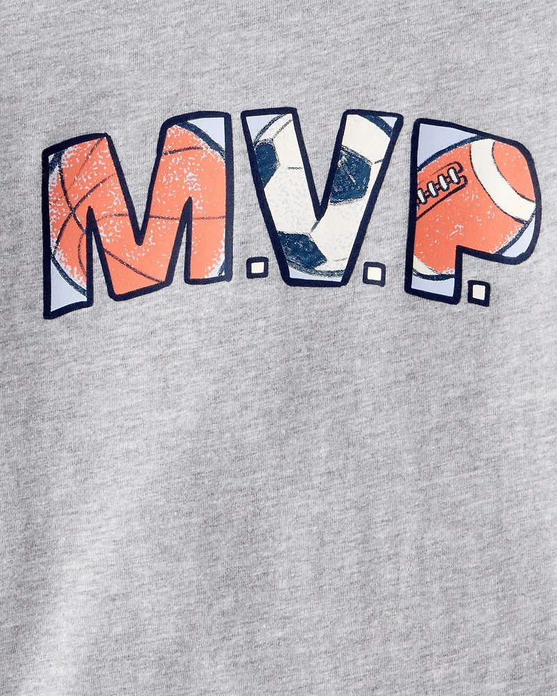 Toddler Boy MVP Long-Sleeve Graphic Tee - Grey