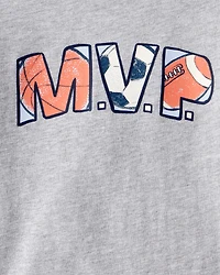 Toddler Boy MVP Long-Sleeve Graphic Tee - Grey