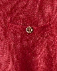 Girls Sweater-Knit Skirt - Red