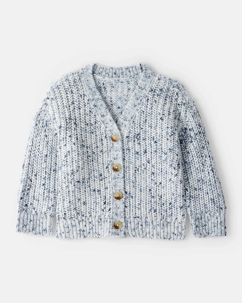 Baby Girl Cardigan Sweater - Grey