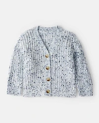 Baby Girl Cardigan Sweater - Grey