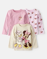 Toddler Girl 3-Pack Disney© Minnie Mouse Long-Sleeve Graphic Tees