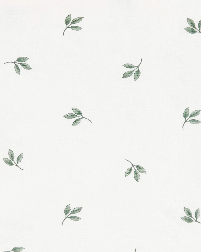 Baby Leaf Print PurelySoft Blanket - Ivory