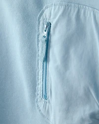 Toddler Boy French Terry Zipper Pullover Sweatshirt - Blue