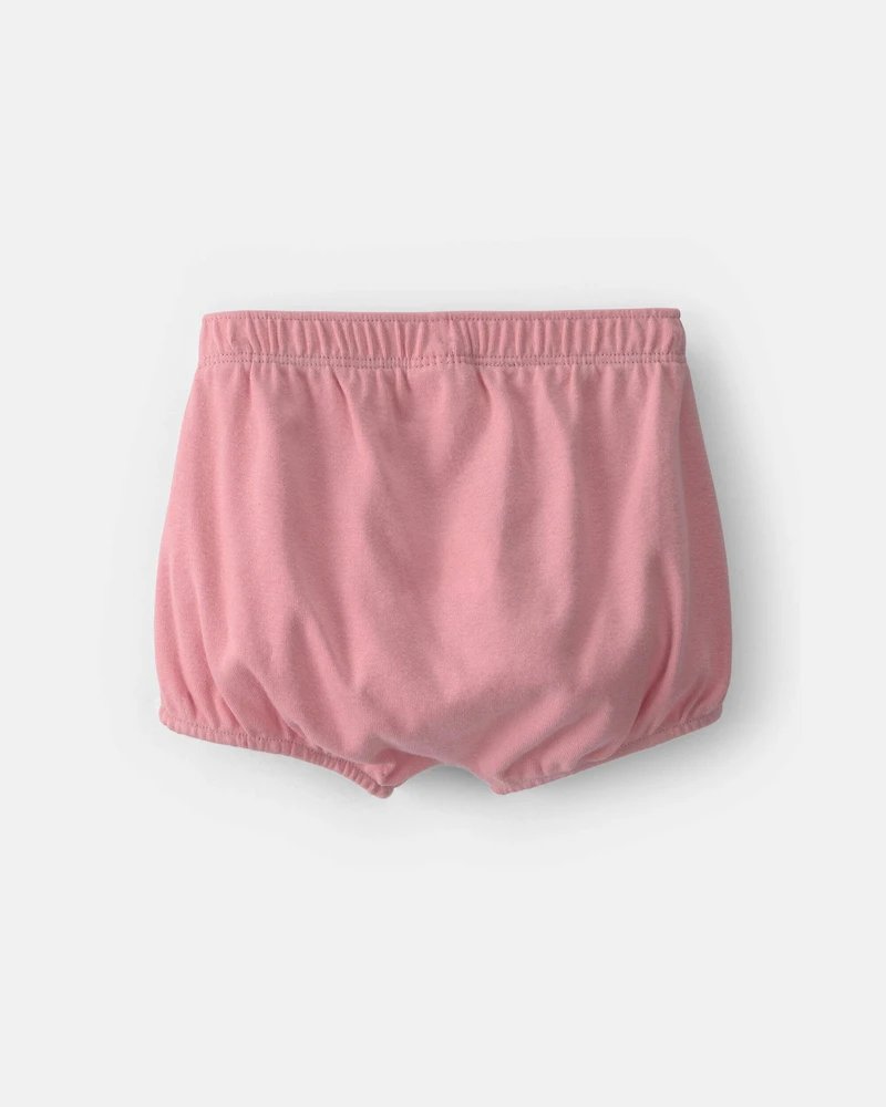 Baby Girl 2-Pack Cotton Shorts - Pink