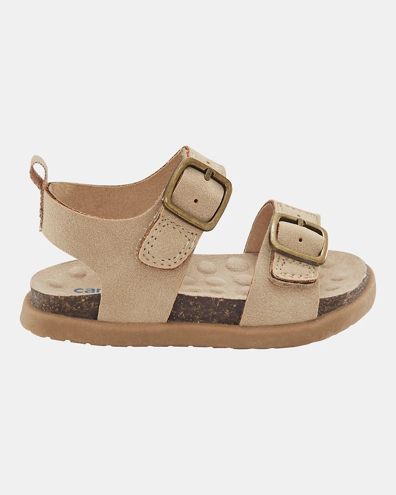 Baby Every Step® First Walker Faux Cork Sandals - Beige