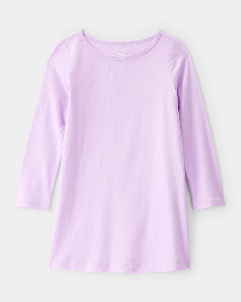 Toddler Girl Star Princess Tulle Dress - Purple