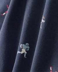 Baby Boy 2-Piece Football Print PurelySoft Long-Sleeve Tee & Pant Set - Blue