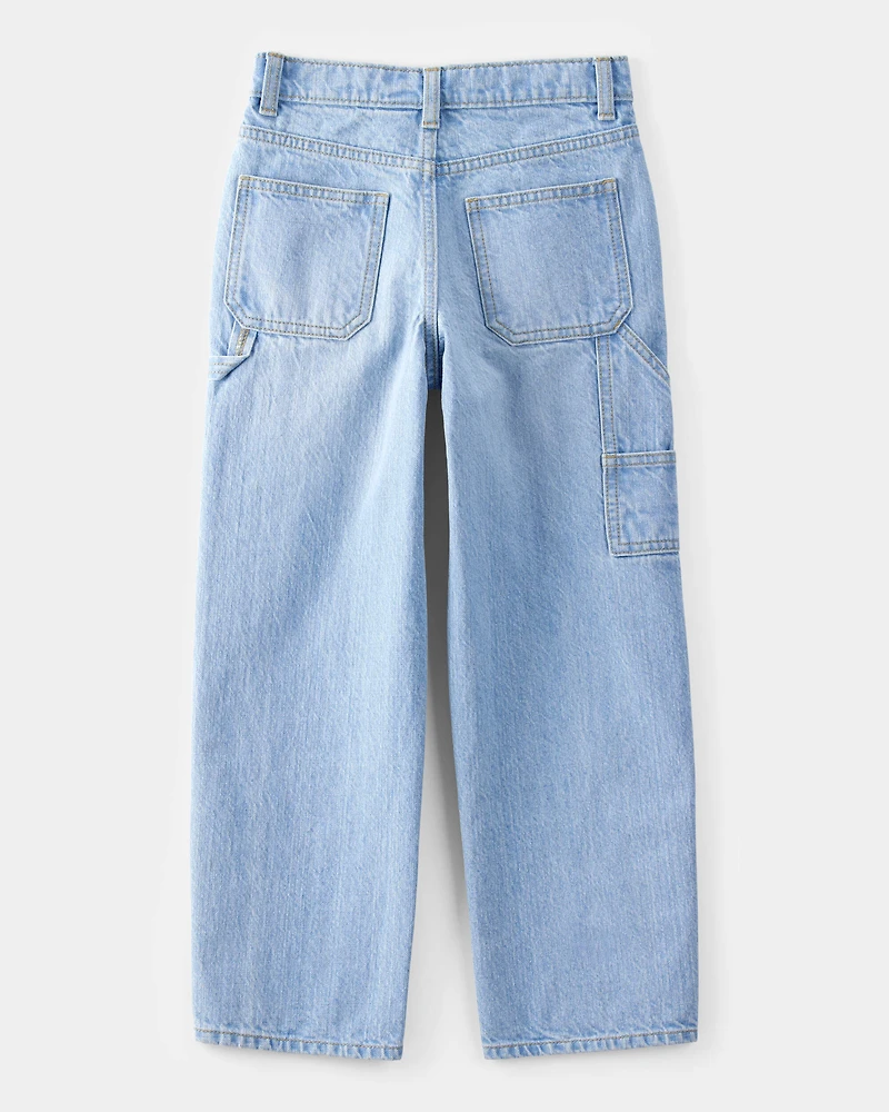 Boys Baggy Iconic Denim Carpenter Pants