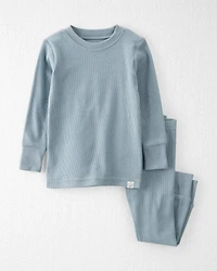 Baby Organic Cotton Ribbed 2-Piece Pajamas Set