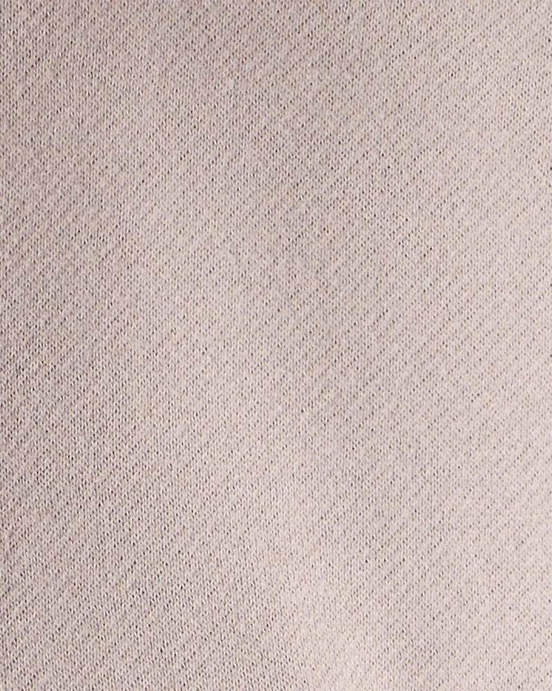 Baby Girl 2-Piece DayDream Fleece Quarter-Zip Pullover Sweatshirt & Joggers Set - Brown