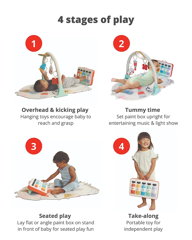 Painted Dreams 4-in-1 Developmental Baby Play Gym